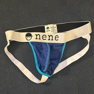 nene Men's Blue Jockstrap | Large